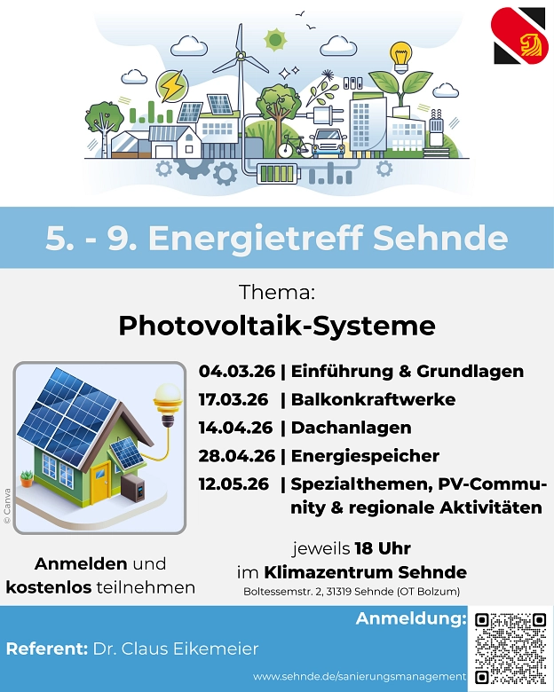 5. - 9. Energietreff Sehnde 5. - 9. Energietreff Sehnde © Stadt Sehnde