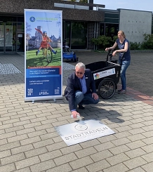 Bürgermeister Olaf Kruse wirbt für das Stadtradeln&nbsp;&copy;&nbsp;Stadt Sehnde