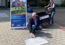Bürgermeister Olaf Kruse wirbt für das Stadtradeln Bürgermeister Olaf Kruse wirbt für das Stadtradeln