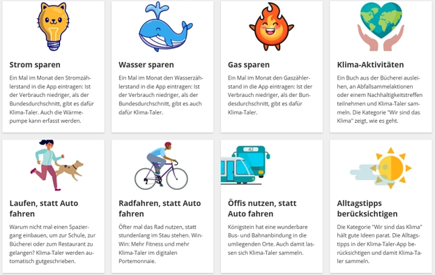 Klimataler Übersicht Sparen Klimataler Übersicht Sparen © Stadt Sehnde