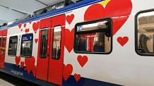 Transdev -Züge mit Herzen © Stadt Sehnde