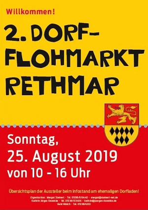 Plakat Flohmarkt Rethmar